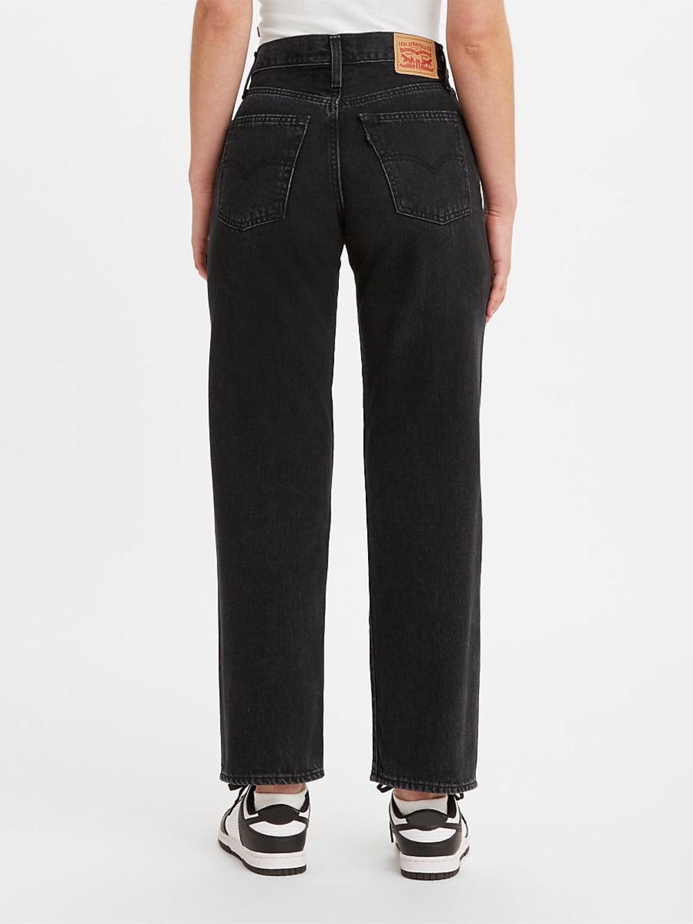 Levi’s 94 Baggy Jeans Black Wash Size 28 High Rise Wide Leg - Picture 10 of 10